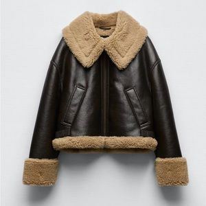 Double sided Sherpa short jacket